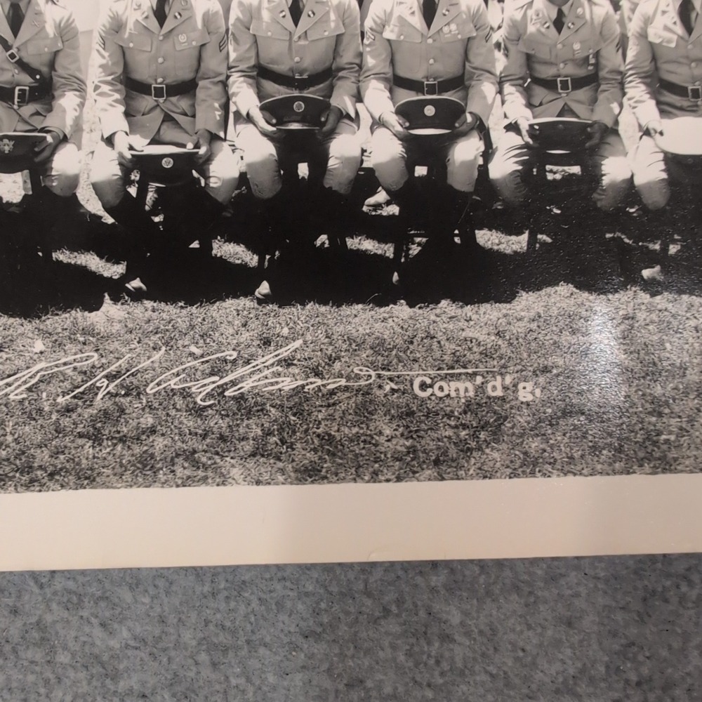 1937 Vtg Fort Bliss Texas US Army Company B Panoramic Photo 82nd Reg 2nd Btn - Picture 4 of 15